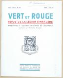 Photo 2 : BRUNON - " VERT & ROUGE " - Lot de périodiques - Traditions et souvenirs militaires - Revue de la légion étrangère - (1937-1959) 