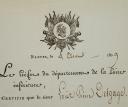 Photo 2 : Conscription. CONSCRIPTION CERTIFICATE OF Mr. Louis Pierre DESGAGE, in Nantes, Department of Loire-Inférieure. 18902-8