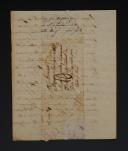 Photo 2 : Grande Armée. LETTRE AUTOGRAPHE SIGNÉE PIERRE VALENTIN, flanqueur de la Garde Impériale, 7ème bataillon, À SON PÈRE ET À SON CAMARADE RENAUDEAU. Mayence le 17 mai 1813. 18856-15