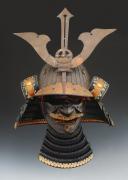 Photo 2 : JAPANESE ARMOR OF THE TETSU KURO URASHI NURI GOMAIDŌ GUSOKU TYPE, EDO PERIOD, Mid-19th Century. Inventory number 33678.