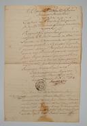 Photo 13 : Army of Condé. FILE CONCERNING SECOND LIEUTENANT FRANÇOIS DE RAYMOND of the Noble Infantry Regiment. 18916