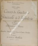 Photo 1 : MAILLARD - " Cours de tactique générale et d'infanterie " - Enveloppe - 1889 - 1890 