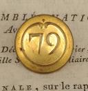 OFFICER BUTTON OF THE 79th INFANTRY REGIMENT, First Empire. 20737-26