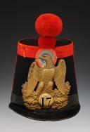 GRENADIERS' SHAKO OF THE 17th LEGION OF THE NATIONAL GUARD, 1850 model, Presidency of Louis-Napoleon. 27755-1
