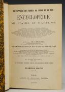 Photo 2 : DE CHESNEL (Count): DICTIONARY OF THE ARMIES OF LAND AND SEA, MILITARY AND MARITIME ENCYCLOPEDIA, 2 volumes. 30358