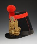 Photo 2 : GRENADIERS' SHAKO OF THE 17th LEGION OF THE NATIONAL GUARD, 1850 model, Presidency of Louis-Napoleon. 27755-1
