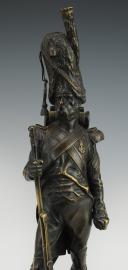 Photo 2 : ARMAND JULES LE VEEL - VIEILLE GARDE : bronze patiné, Dernier tiers du XIXème siècle. 33525