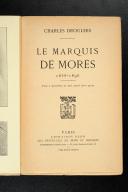 Photo 3 : DROULERS (Charles) – Le Marquis de Morès 1858-1896  