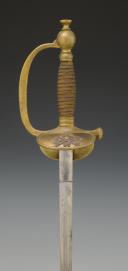Photo 4 : ÉPÉE D'OFFICIER SUBALTERNE DES SAPEURS POMPIERS, modèle 1872, lamme 1887, Troisième République. 29594