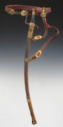 Photo 2 : GENERAL OFFICER'S SWORD AND BELT, 1st Vendémiaire Year XII model (September 24, 1803), First Empire, Hundred Days Period. 30228.