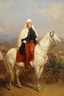 Photo 3 : BEAUCÉ Jean-Adolphe - LE MARÉCHAL ACHILLE BAZAINE, commandant en chef du corps expéditionnaire français au Mexique. Second Empire 1865 : Huile sur toile. 25604