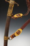 Photo 3 : GENERAL OFFICER'S SWORD AND BELT, 1st Vendémiaire Year XII model (September 24, 1803), First Empire, Hundred Days Period. 30228.