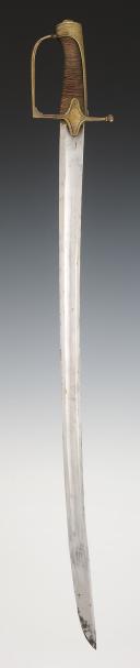 Photo 3 : OFFICER'S SWORD OF THE CHASSEURS À CHEVAL, Model 1790 - Revolution - First Empire. 32696