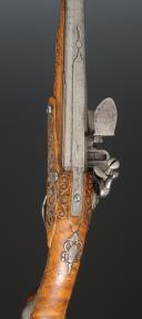 Photo 4 : PISTOLET D'ARÇON D'OFFICIER. Dernier tiers du 17° siècle, règne de Louis XIV. 34607