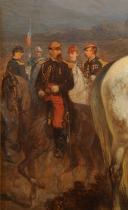 Photo 5 : BEAUCÉ Jean-Adolphe - LE MARÉCHAL ACHILLE BAZAINE, commandant en chef du corps expéditionnaire français au Mexique. Second Empire 1865 : Huile sur toile. 25604