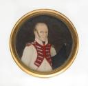 OFFICIER DE GARDE D'HONNEUR DE VILLE, Premier Empire (vers 1804) : portrait miniature. 26496
