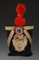 SHAKO D'OFFICIER DE VOLTIGEURS DE LA GARDE NATIONALE, modèle 1830, Monarchie de Juillet. 27714
