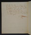 Photo 2 : Cent Jours. LETTRE AUTOGRAPHE SIGNÉE MALAVOIS, embarqué sur l'Aigrette, à son père Monsieur Malavois, sous-directeur des Etudes à l'Ecole Militaire de St Cyr à Versailles, Brest le 17 avril 1815. 18856-17