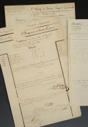 Photo 2 : Garde Impériale. 1er RÉGIMENT DE CHEVAU-LÉGERS  - Lot de trois documents : un état des effets d'habillement au 25 octobre 1813 et deux factures de fournitures d'habillements et d'équipements au 1er trimestre 1814. 18907-10