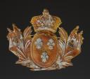 Photo 2 : PLAQUE DE GIBERNE TROUPE DE CAVALERIE, modèle 1816, Restauration. 32238