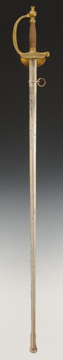 Photo 2 : ÉPÉE D'OFFICIER ET SOUS-OFFICIER D'INFANTERIE, modèle 1872, lame 1887, Troisième République. 29606