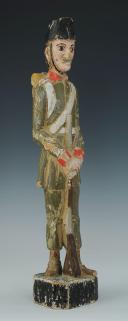 Photo 3 : SOLDAT DE L'INFANTERIE AUTRICHIENNE : figurine en bois polychromé, XIXème siècle.