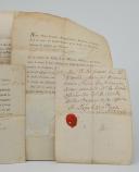 Photo 3 : Army of the Émigrés. Siege of Maestricht. Mr. DE BARBÉ, Officer in the Regiment of Chartres, four pieces established between November 1792 and May 1793. 18914-4