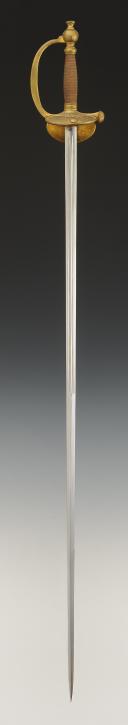 Photo 3 : ÉPÉE D'OFFICIER ET SOUS-OFFICIER D'INFANTERIE, modèle 1872, lame 1887, Troisième République. 29606