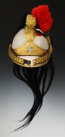 Photo 4 : CASQUE D'OFFICIER DE HUSSARDS, modèle 1910 décrit en 1913, Troisième République. 27188