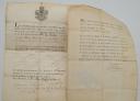 Photo 4 : Army of the Émigrés. Siege of Maestricht. Mr. DE BARBÉ, Officer in the Regiment of Chartres, four pieces established between November 1792 and May 1793. 18914-4