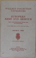 WALLACE COLLECTION -  " European arms and armour " - 1962 - 1 fort volume - London