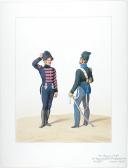 1816. Chasseurs à Cheval. (22e Régiment - de la Vendée), Capitaine Adjudant-Major (18e Régiment - de la Sarthe).