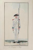 Photo 1 : Nicolas Hoffmann, Régiment d'Infanterie (Bresse) au règlement de 1786.