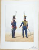 1828, Artillerie à Cheval. Adjudant Sous officier, chef