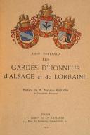 Photo 1 : DEPREAUX. (A.). Les gardes d'honneur d'Alsace et de Lorraine. 