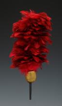 Photo 1 : REPRODUCTION D'UN PLUMET ET POMPON POUR CASQUE DE CHASSEURS À CHEVAL OU HUSSARDS, Troisième République. 29561-2R