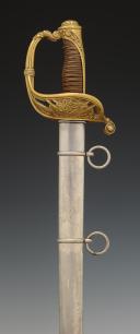 SABRE D'OFFICIER DES CHASSEURS DE VINCENNES, modèle 1838, devenus Chasseurs d'Orléans en 1842, Second Empire. 30434