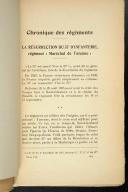 CHRONIQUE DES RÉGIMENTS. couverture muette ancienne bibliothèque GARROS. In 8.