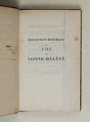 Photo 1 : BROOKE. Description historique de l'île de Sainte-Hélène. Extrait de l'ouvrage anglais publié à Londres en 1808 par Brooke. 