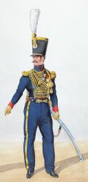 Photo 2 : 1828, Artillerie à Cheval. Adjudant Sous officier, chef