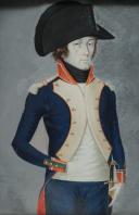 Photo 2 : CAPITAINE DE CHASSEURS DE LA GARDE NATIONALE, Premier Empire : portrait miniature. 26499
