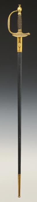 Photo 2 : ÉPÉE D'OFFICIER DE MUSIQUE, modèle 1872, Troisième République. 29597