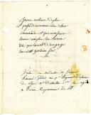 Photo 3 : LETTRE DE JACQUES HONORÉ GODOT, soldat au 7e régiment d'infanterie de ligne, Turin le 20 mai 1808, à ses parents, boulangers à Arcies sur Aube.