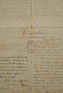 Photo 3 : 3rd Hussars Regiment. SERVICE RECORD OF MR. DAVID Jean-Baptiste-Louis, Adjutant Major at the said regiment, at the time of August 25, 1811. 32728