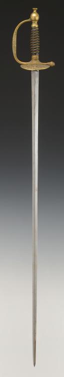 Photo 3 : ÉPÉE D'OFFICIER DE MUSIQUE, modèle 1872, Troisième République. 29597