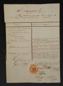 Photo 4 : 10th Line Infantry Regiment. LOT OF TWO LETTERS SIGNED BY COLONEL DUDIT RÉGIMENT SOULIER, one dated 1805 to the General Secretary of the Minister of War, the second from 1811 to the Duke of Feltre, Minister of War, and A MEMOIR SIGNED BY COLONEL REAL, 1813. 18911-10