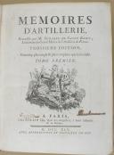 Photo 6 : SURIREY DE SAINT-REMY " MÉMOIRE D'ARTILLERIE  " - Livre - 3e édition - Paris, Rollin 1745  