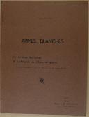 Photo 1 : BUTTIN (François) - " Armes Blanches " - Extrait de la Revue " Le Tromblon " - Saint-Palais-sur-Mer - 1960 