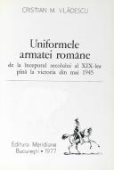 Photo 1 : ARMÉE ROUMAINE. VLADESCU. Uniforme de armatei romane.