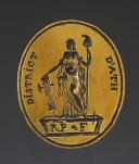 WAX SEAL FROM THE DISTRICT OF ATH, with the initials "RP*F" (French Republic), Revolution. 31658C